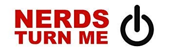 50 Pack Funny Nerds Turn Me On Sticker Sheets - 1 Inch Geek & Nerd Decals for Scrapbooking, DIY Crafts, Albums, Laptops & Water Bottles