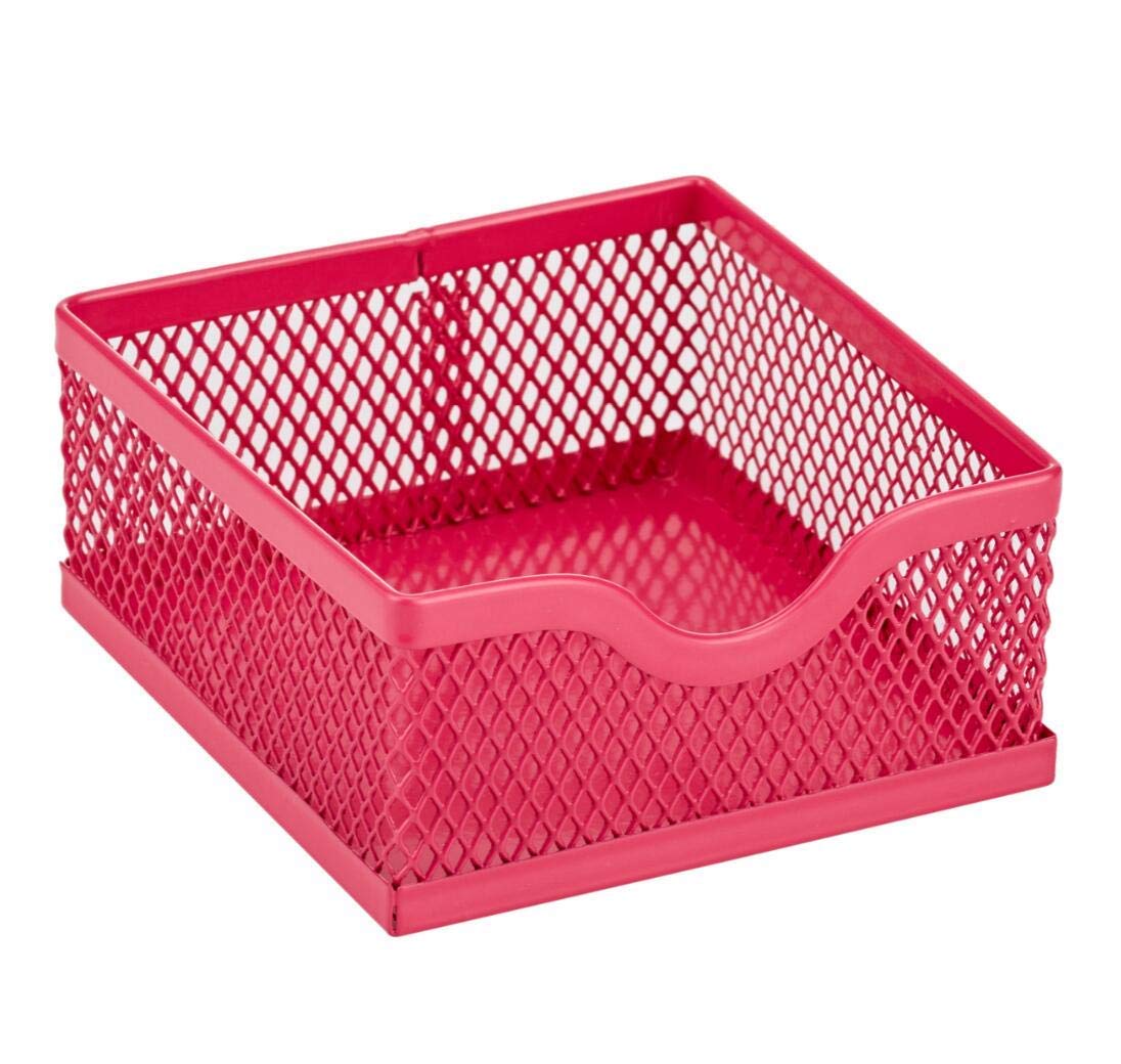 Anova Mesh Desk Organizer with 7 Compartments & Drawer - Pink | Office & Home Storage