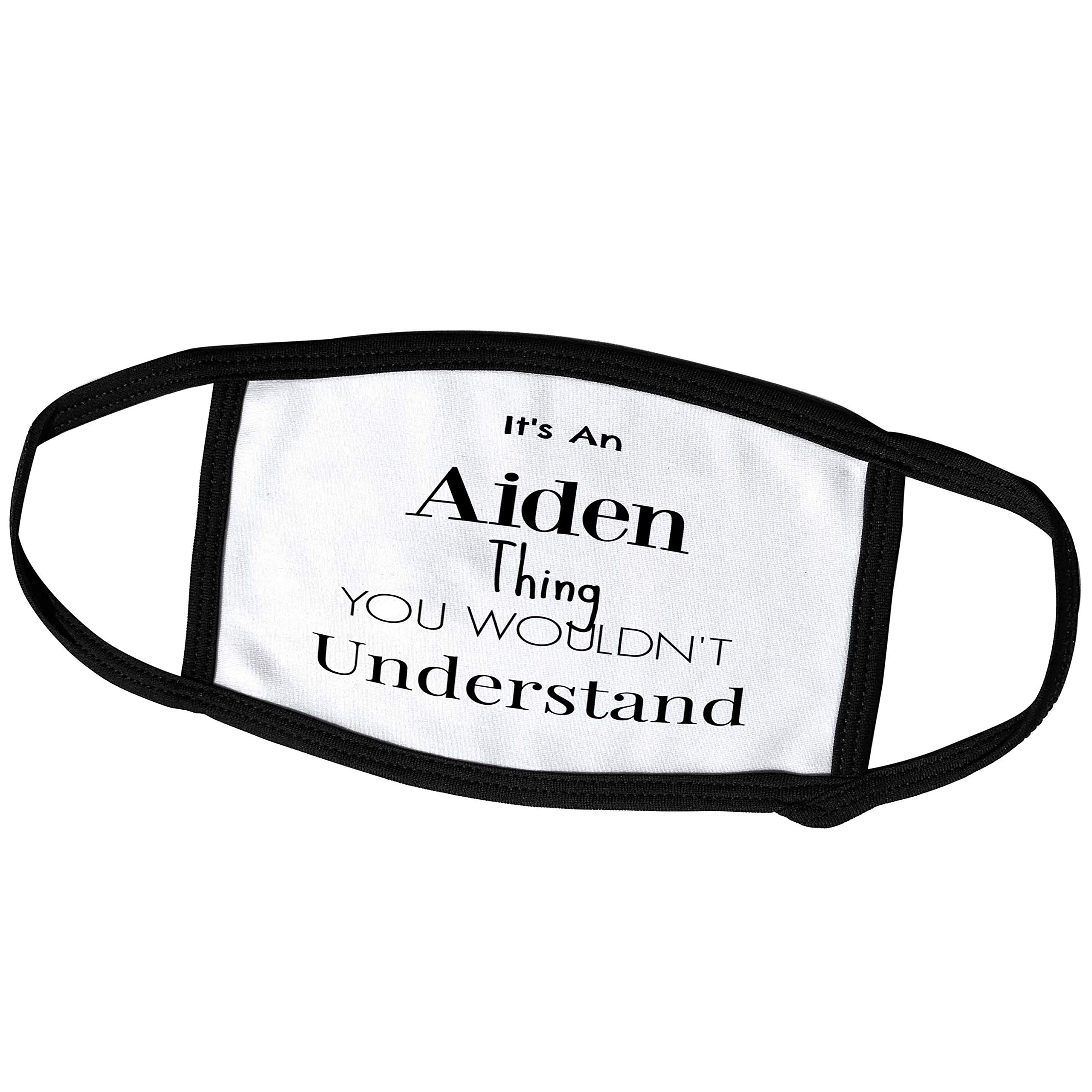 3D Rose Brooklyn Meme Names - It's an Aiden Thing - Reusable Cloth Face Masks for Adults - Funny Trendy Fashion Accessory for Daily Wear, Parties & Gifts (fm_252235_1)
