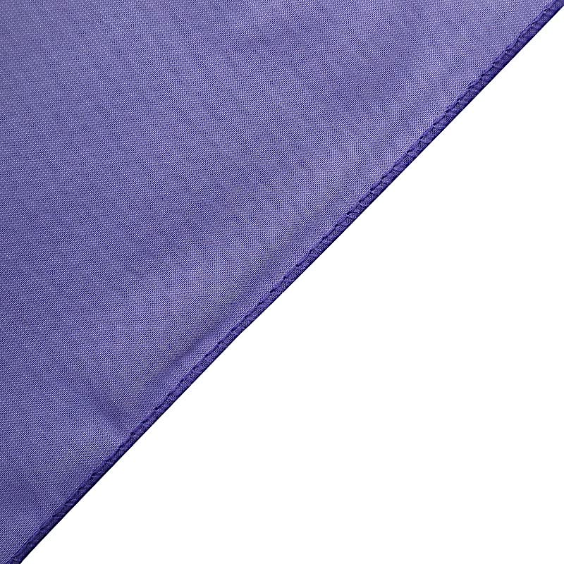 50 Extra Wide Premium Purple Chiffon Chair Sashes - Elegant Wedding Ceremony & Reception Decorations for Banquet, Party, and Bridal Shower Decor