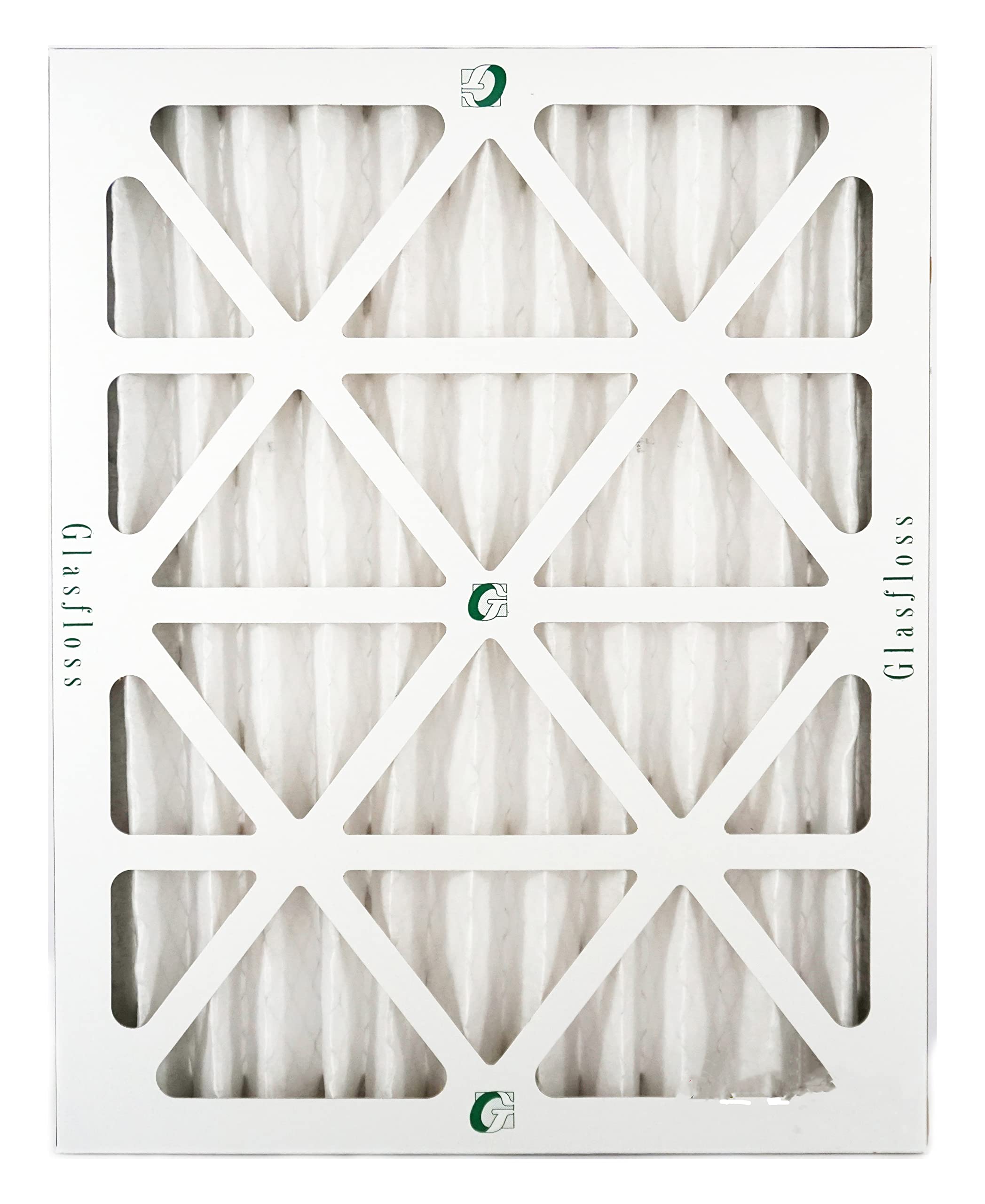 Glasfloss 16x20x2 MERV 10 Pleated Air Filter - 6 Pack - High Efficiency Furnace Filter - Made in USA - Perfect for HVAC Systems & Home Air Purification