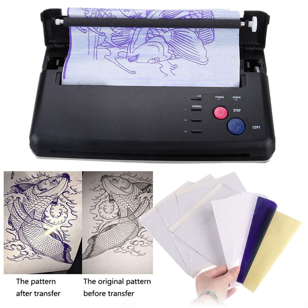 Premium 30PCS Tattoo Transfer Paper Set - 4 Layer Thermal Stencil Paper for Tattoo Artists & Printers (8.3×11.7 Inch) | Ideal for Tattoo Design Transfer, Stencil Creation & Professional Tattoo Studio Use