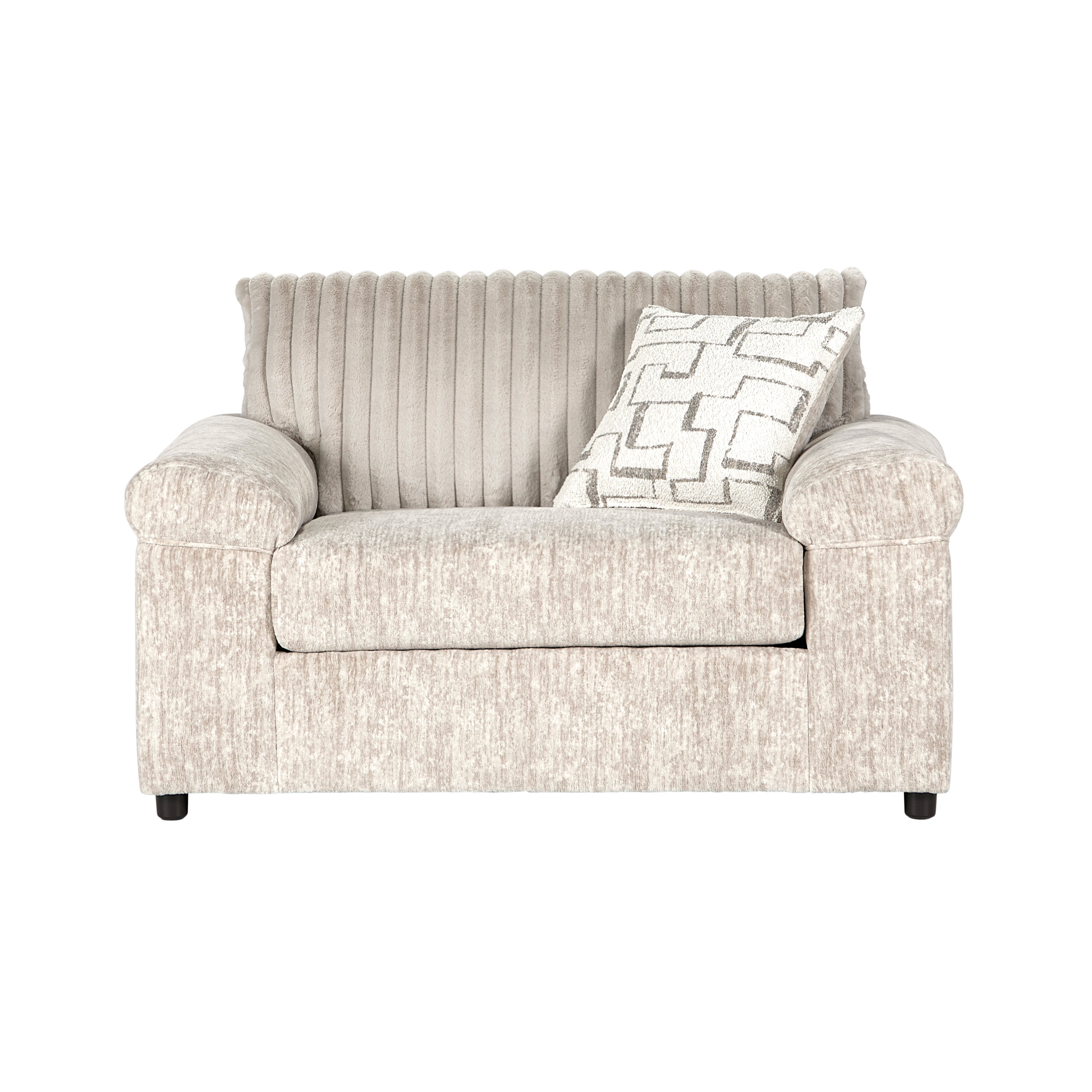 Roundhill Furniture Nason Wide Wale Corduroy Cuddle Chair - Plush Comfortable Lounge Chair for Living Room, Bedroom & Reading Nook - Cozy Home Decor Accent Piece