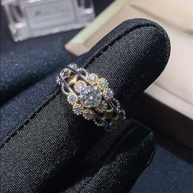 0.5CT Moissanite Engagement Ring for Women - Premium FME R459 Solitaire Ring - Perfect for Anniversary, Proposal & Valentine's Day Gifts
