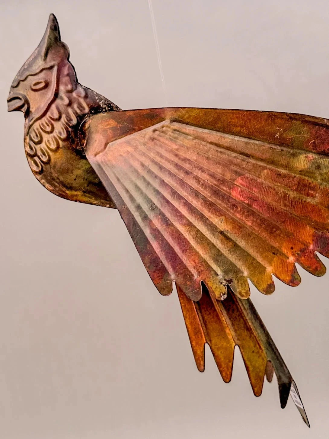 Flamed Cardinal Wall Decor - Handcrafted Hanging Art for Home & Office | Perfect for Living Room, Bedroom, and Gift Giving