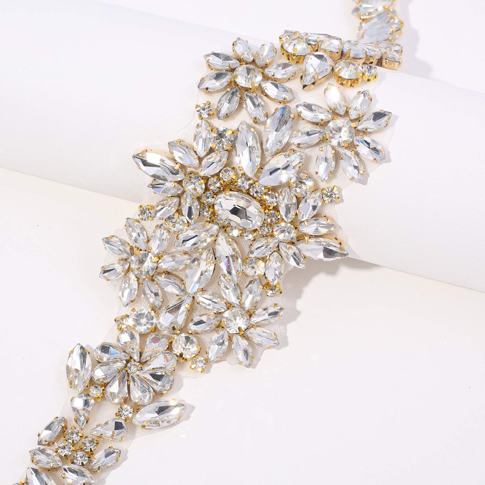 Sparkling Rhinestone Wedding Sash Belt for Women - Crystal Bridal Belt for Party, Prom & Evening Dresses | Perfect for Bridal Showers, Weddings & Formal Events