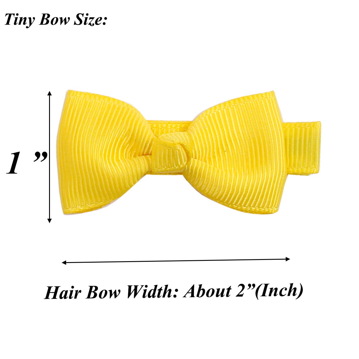JOYOYO 50PCS Baby Hair Clips - 2 Inch Small Hair Bows for Girls, Toddlers & Infants | Non-Slip Fully Wrapped Hair Accessories for Pigtails, Ponytails & Daily Styling | Perfect for Parties, Photos & Everyday Use