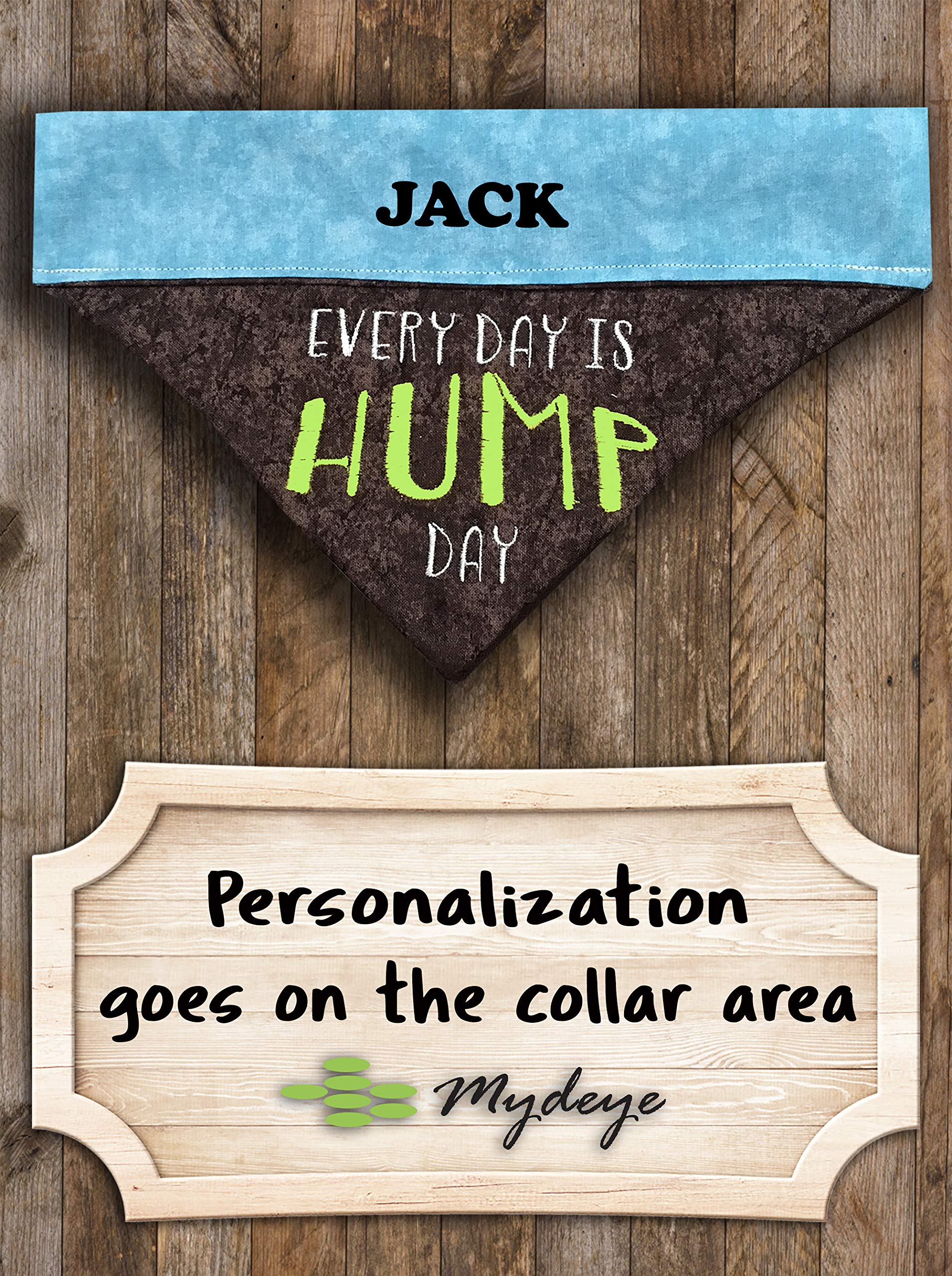 Personalized Embroidered Dog Bandana - Over the Collar Hump Day Design for All Dog Sizes | Perfect for Daily Walks, Pet Photos & Special Occasions
