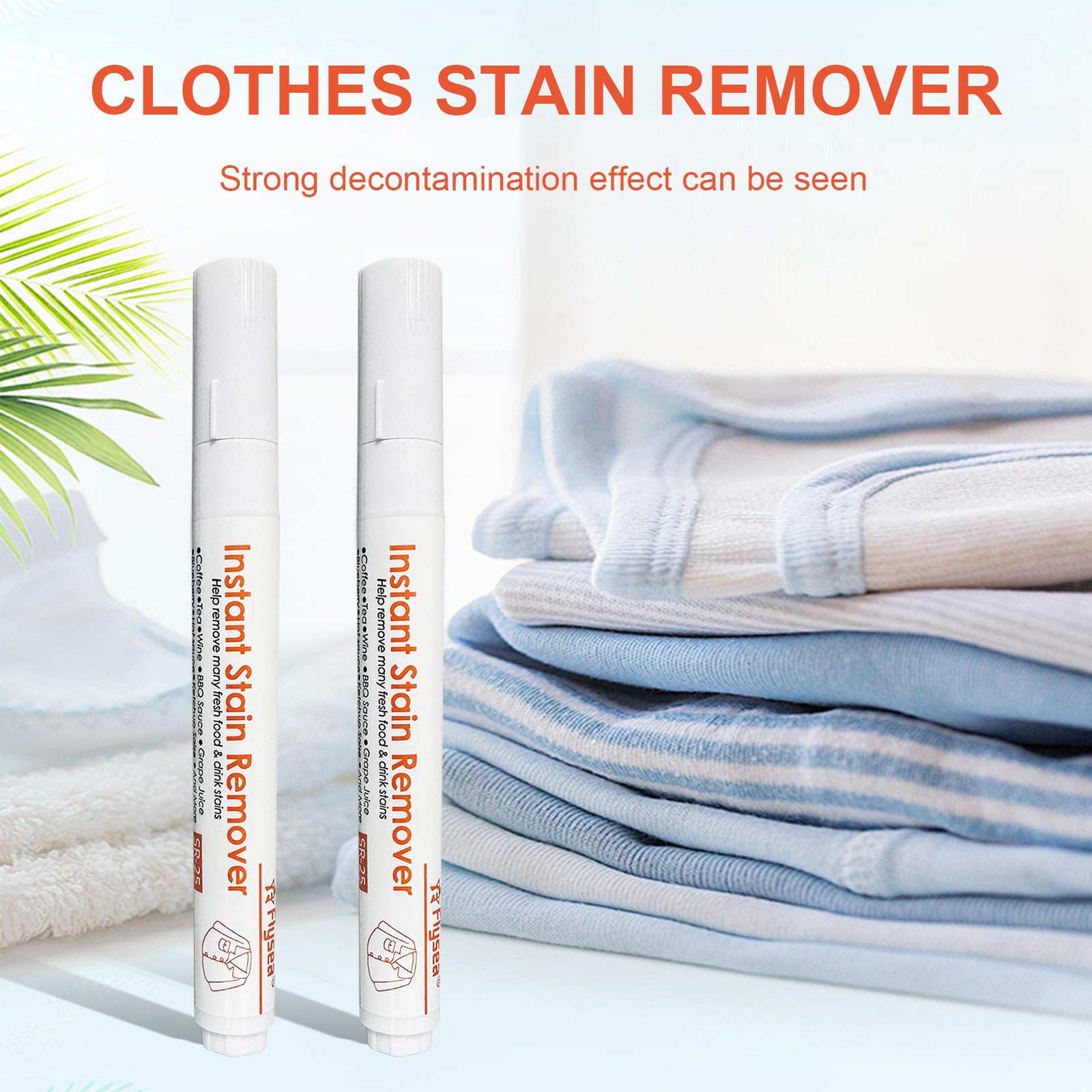 2024 New Upgrade Bleach Pen 2-Pack - Stain Remover Pen for Clothes, Portable Fabric Bleach Pen for Clothing Stain Removal - Perfect for Travel, Laundry & On-the-Go Stain Treatment