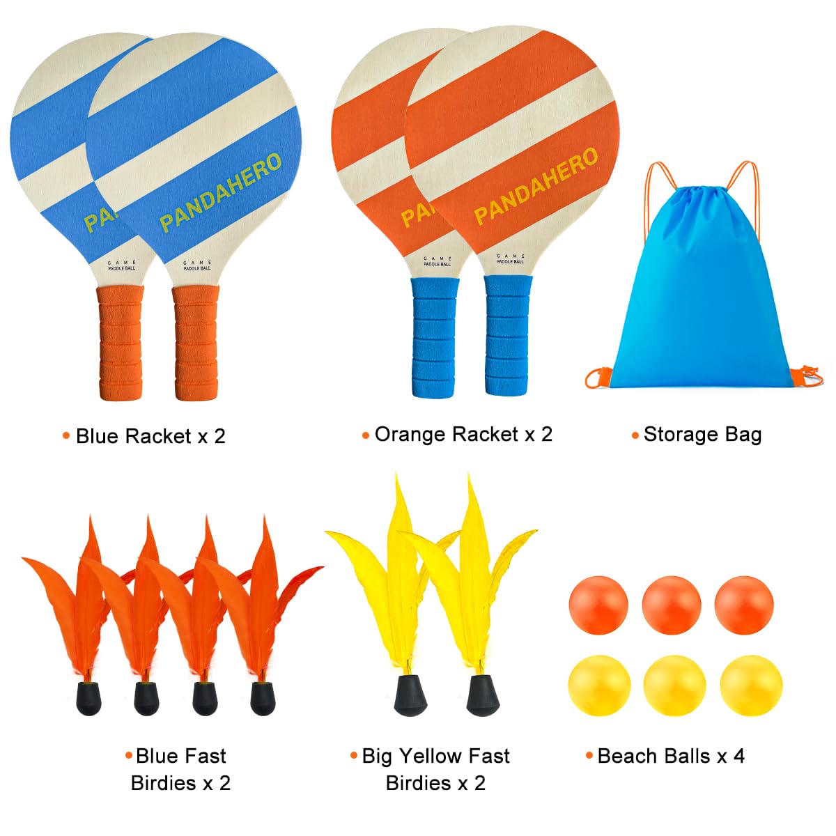 Premium Badminton Set with 4 Rackets & Shuttlecocks - Perfect Easter Basket Stuffers for Teens & Adults - Great for Backyard Games, Beach Fun, and Family Outdoor Activities