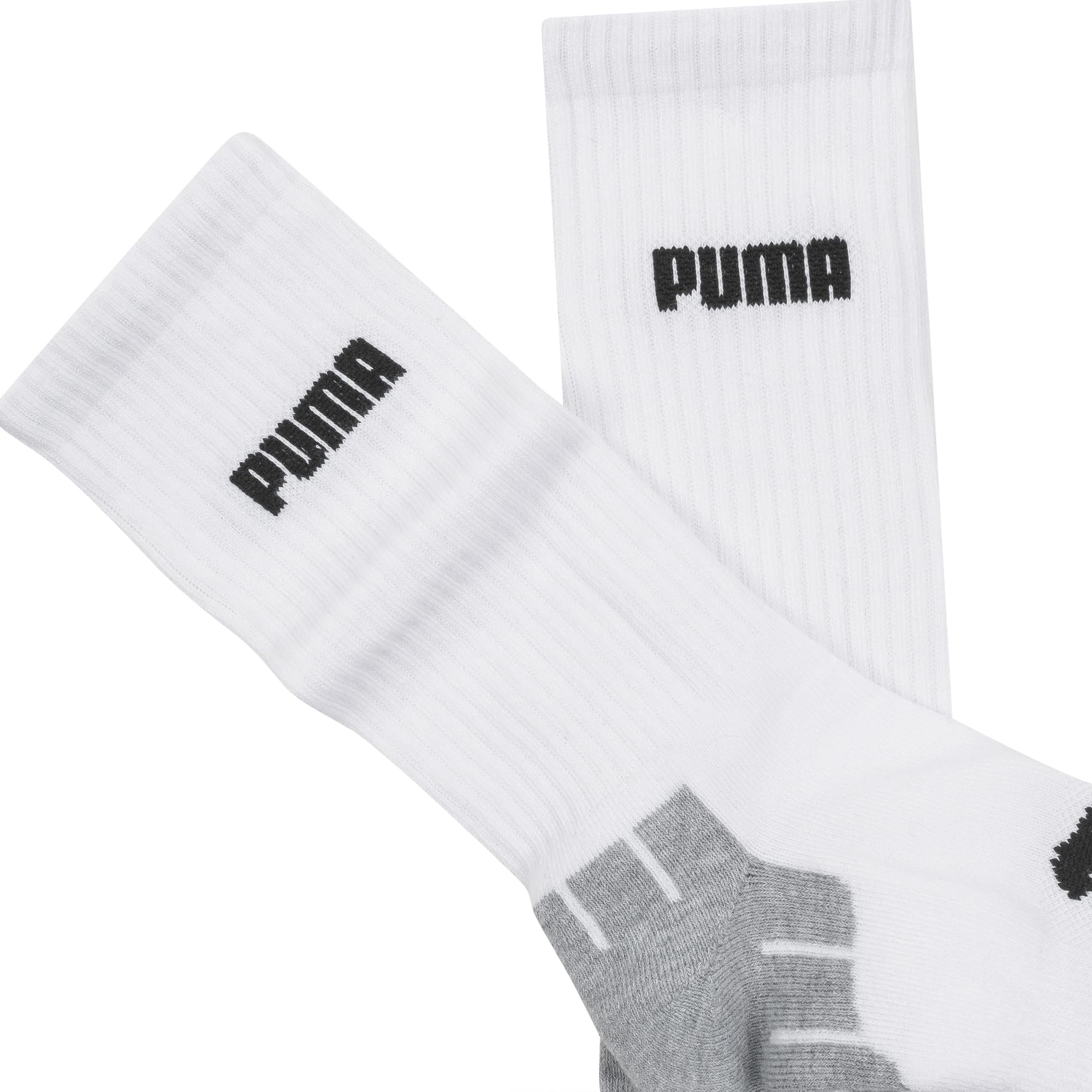 PUMA Men's 6 Pack Crew Socks - Comfortable Athletic Socks for Running, Gym & Everyday Wear - Breathable Cotton Blend for All-Day Comfort