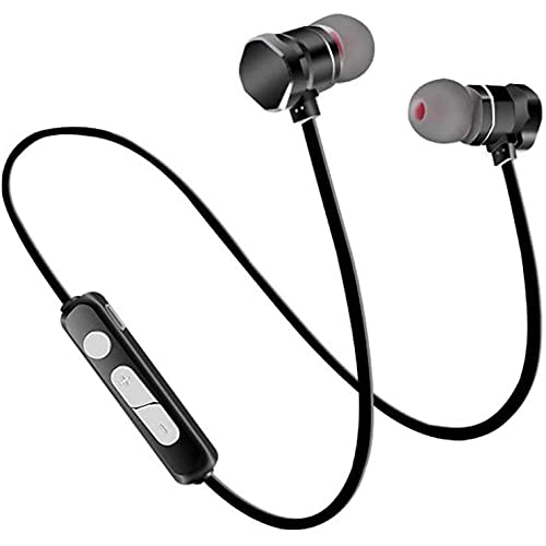 NesRabbit Bluetooth Earbuds Wireless Headphones - Sports Earphones with Stereo Sound, Magnetic Design, 4.1 Bluetooth Technology - Compatible with iPhone Android Devices - Perfect for Running, Gym Workouts & Outdoor Activities