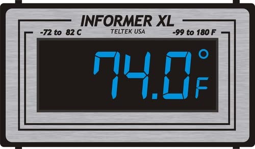 Digital Car Thermometer with Blue LED Display - Accurate Temperature Gauge for Vehicles, Perfect for Road Trips & Winter Driving
