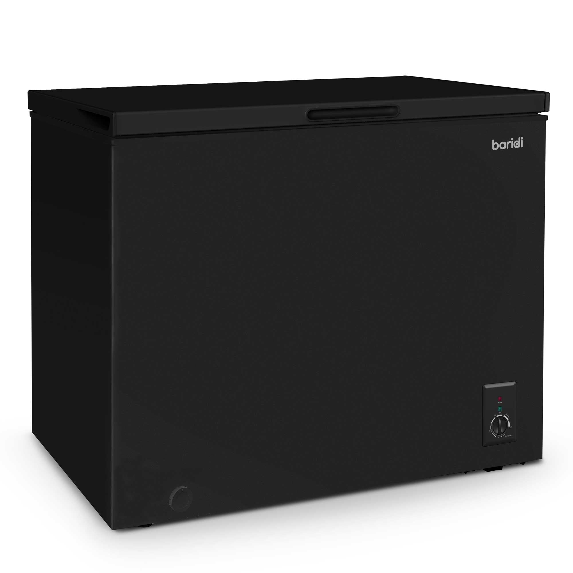 Baridi 7 Cu Ft Freestanding Chest Freezer - 199L Large Capacity Energy Efficient Deep Freezer with Adjustable Thermostat - Perfect for Garage, Basement & Home Use - Black (Model DH151)