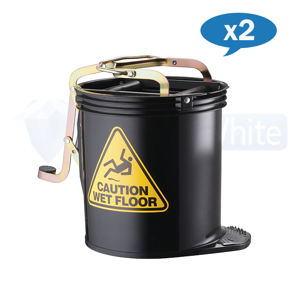 Oates Contractor Wringer Mop Bucket 15L - Heavy Duty Commercial Cleaning Bucket with Wringer for Floors - Ideal for Janitorial, Warehouse & Home Deep Cleaning