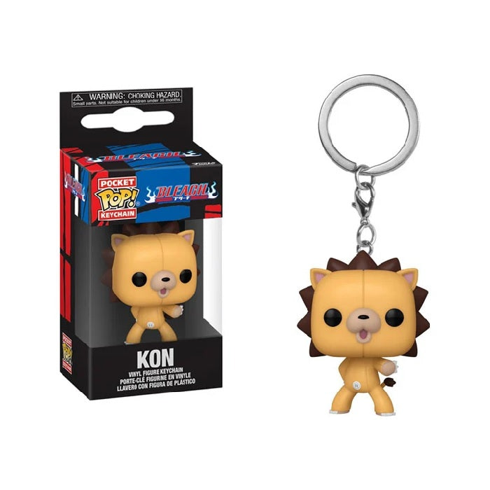 Bleach Anime Pocket Pop! Keychain - Ichigo Kurosaki Kon Figure - Cute Collectible for Backpacks, Keys & Gifts | Anime Merch for Fans & Cosplay Accessories