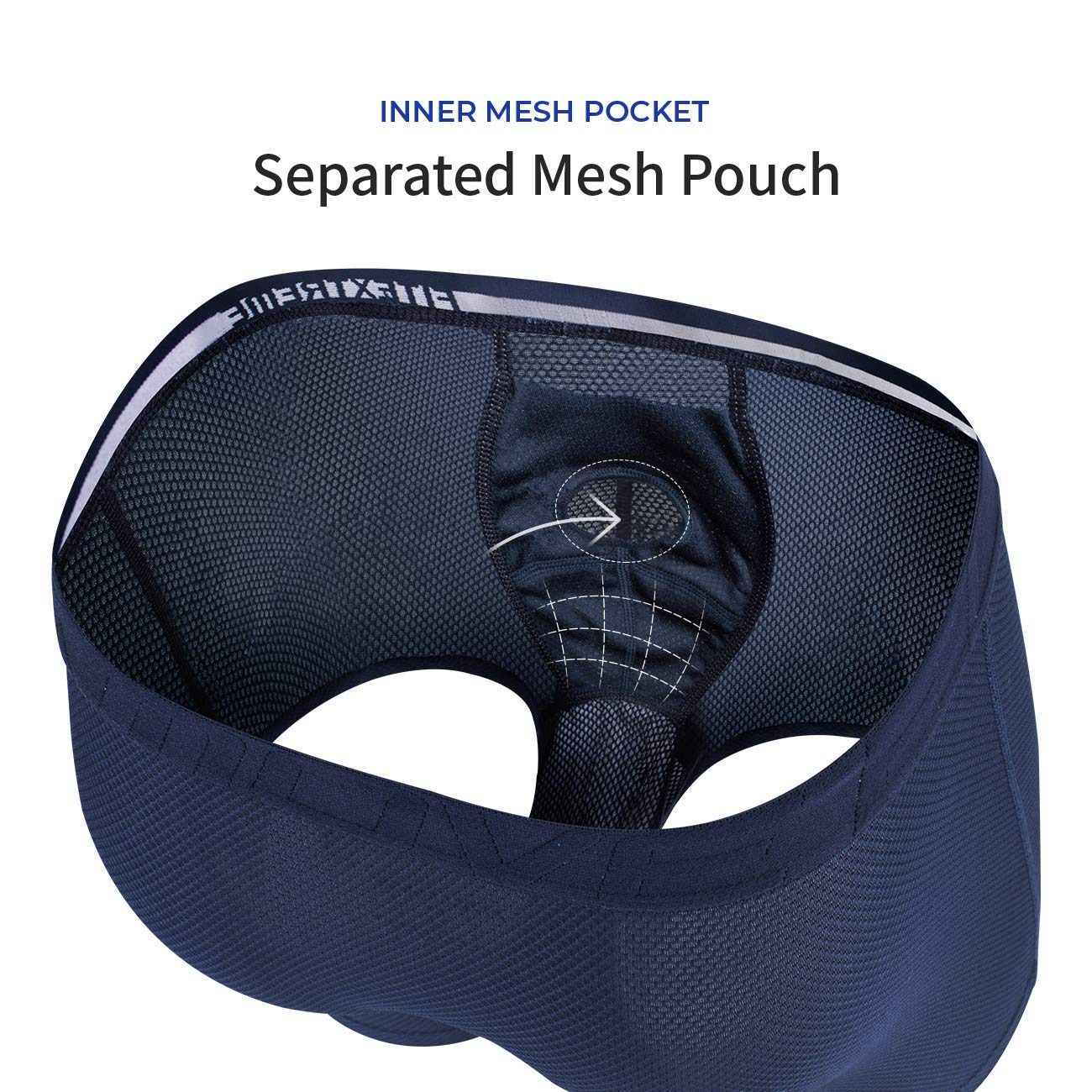 Breathable Waffle Mesh Men's Boxer Briefs with Separate Pouch & Open Fly - 3 Pack Multipack - Comfortable Underwear for Workout, Travel & Daily Wear