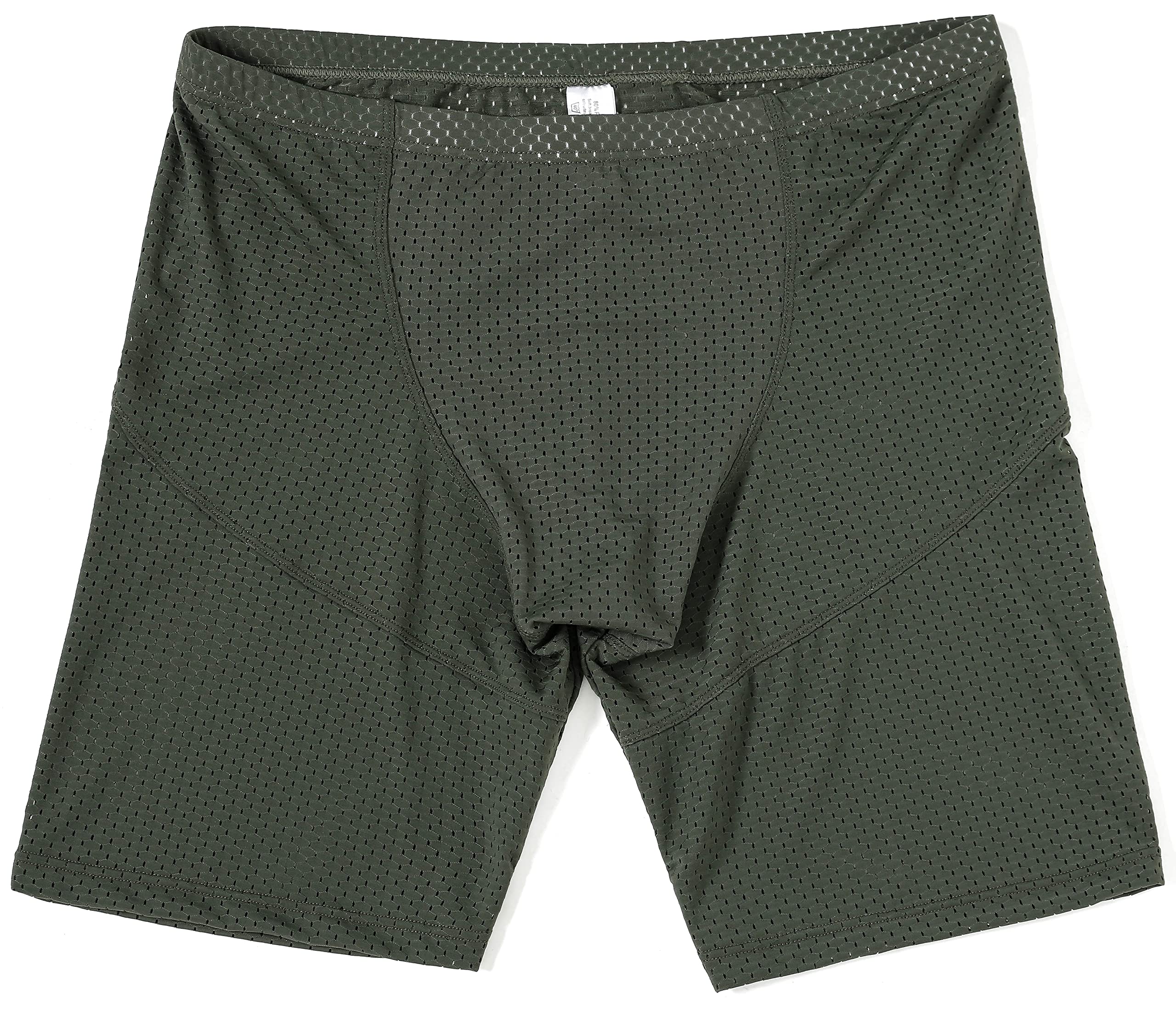 **Linemoon Men's Tight Yoga Workout Shorts - Breathable Mesh Gym Training Shorts for Running, Cycling & Fitness**