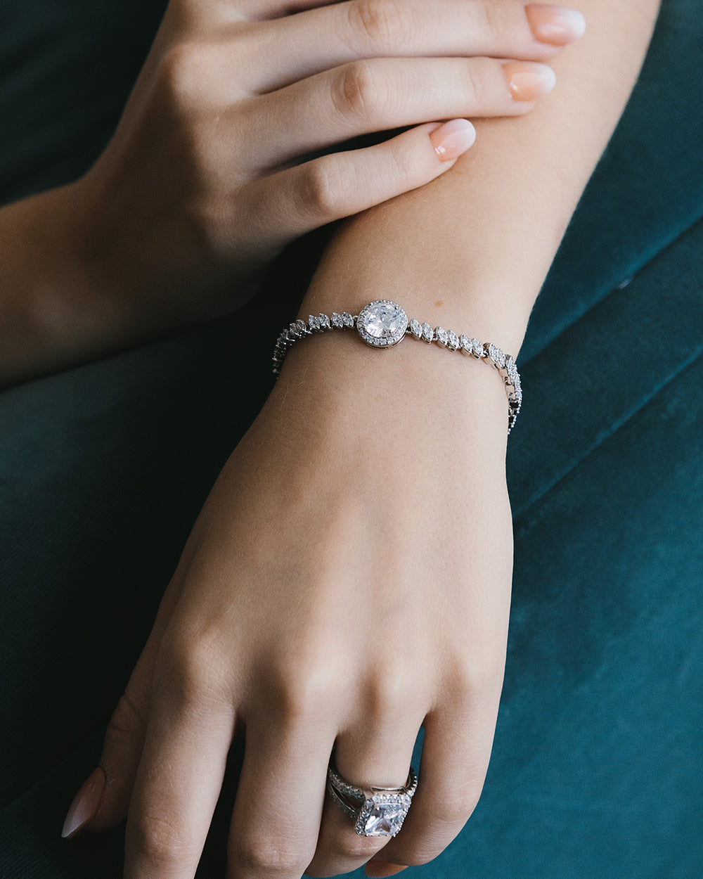 Circle CZ Bracelet - Elegant Cubic Zirconia Jewelry for Women | Perfect for Parties, Weddings & Everyday Wear