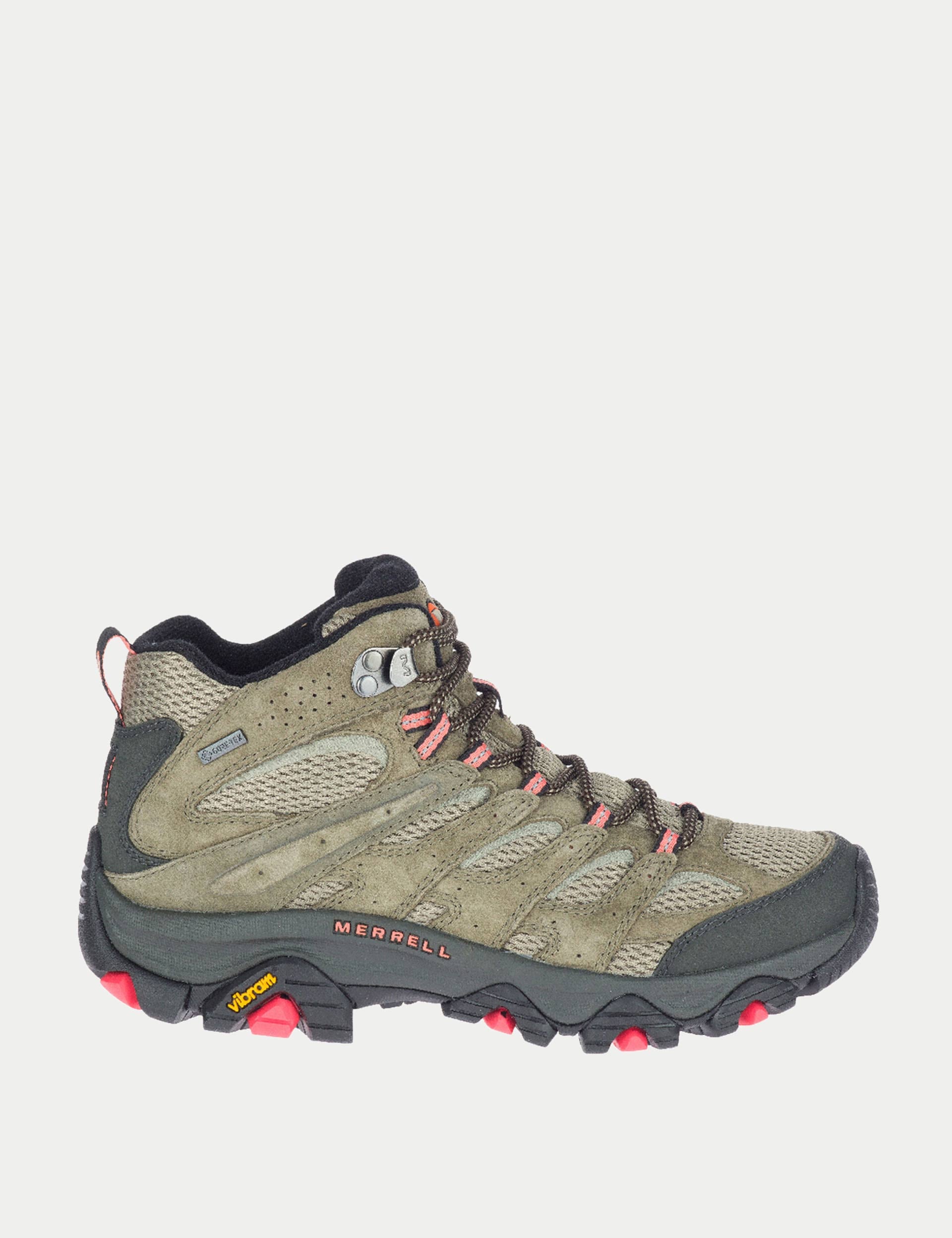 Moab 3 Mid Gore-Tex Hiking Boots for Men - Waterproof Olive Outdoor Shoes for Trail Running & Backpacking