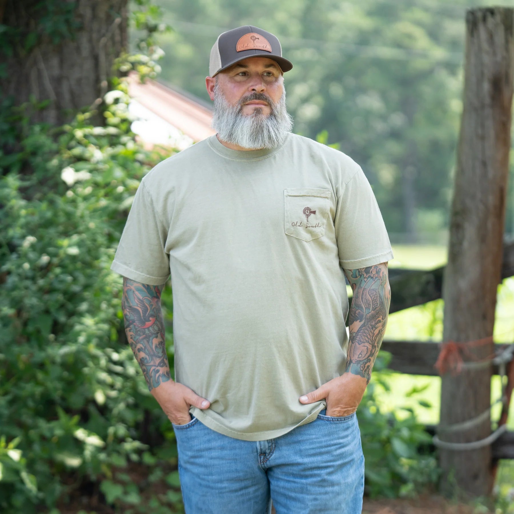 Old South Apparel Hunting Dog Short Sleeve T-Shirt for Men - Comfortable Outdoor Casual Tee for Hunting, Fishing & Camping Adventures