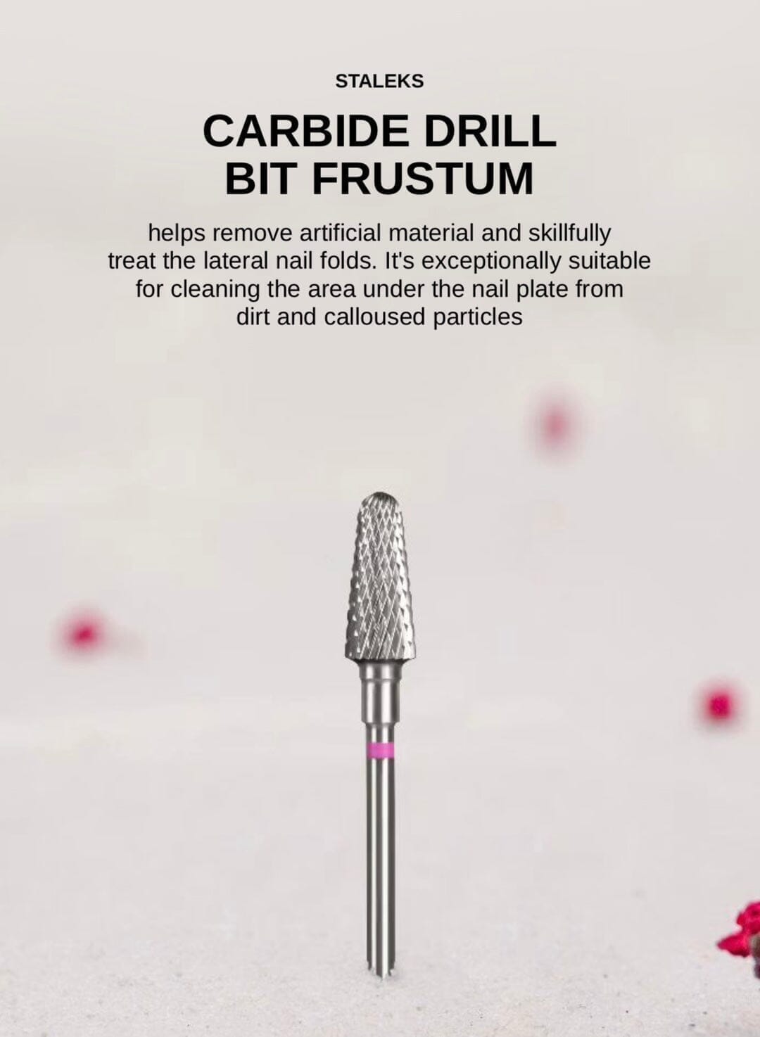 Staleks Blue Carbide Nail Drill Bit 6mm - Professional Manicure & Pedicure Tool for Salon & Home Use