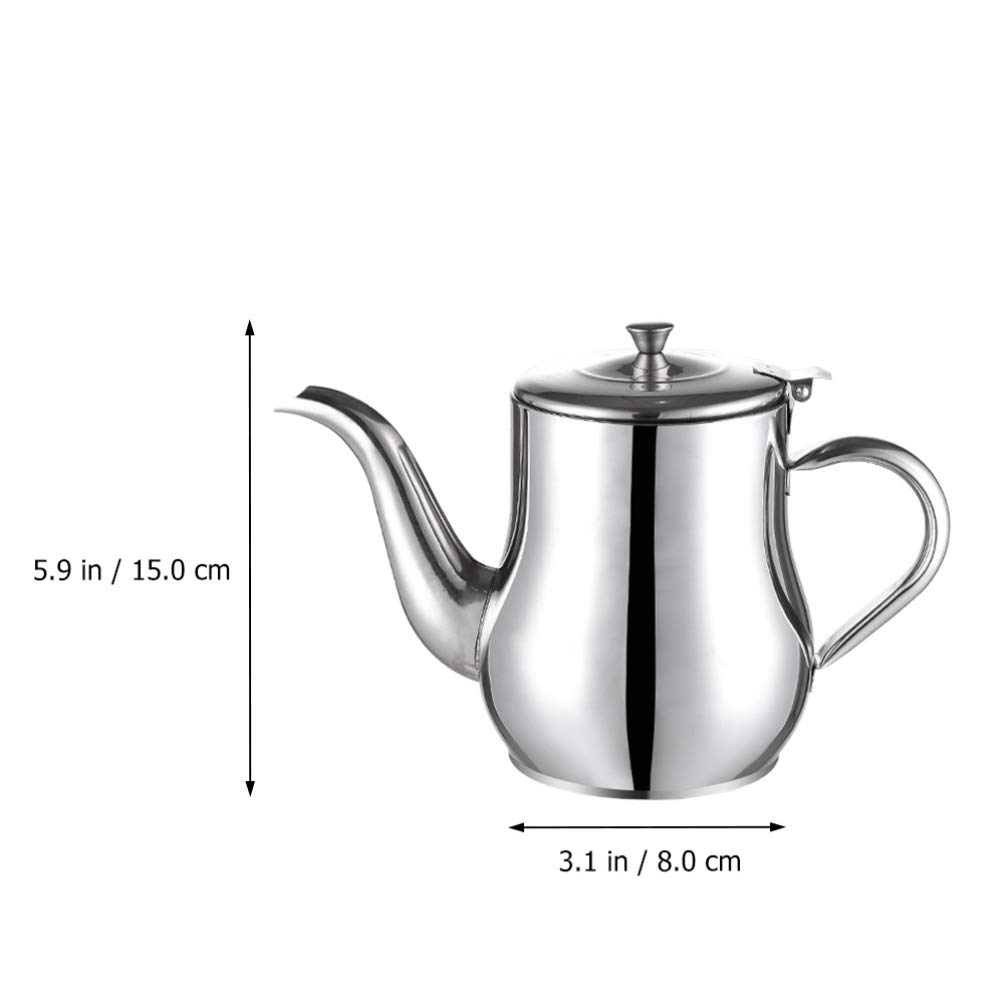 1pc Stainless Steel Oil Pot - Practical Kitchen Oil Container & Grease Dispenser with Strainer - Perfect for Cooking, Frying & Salad Dressing Storage