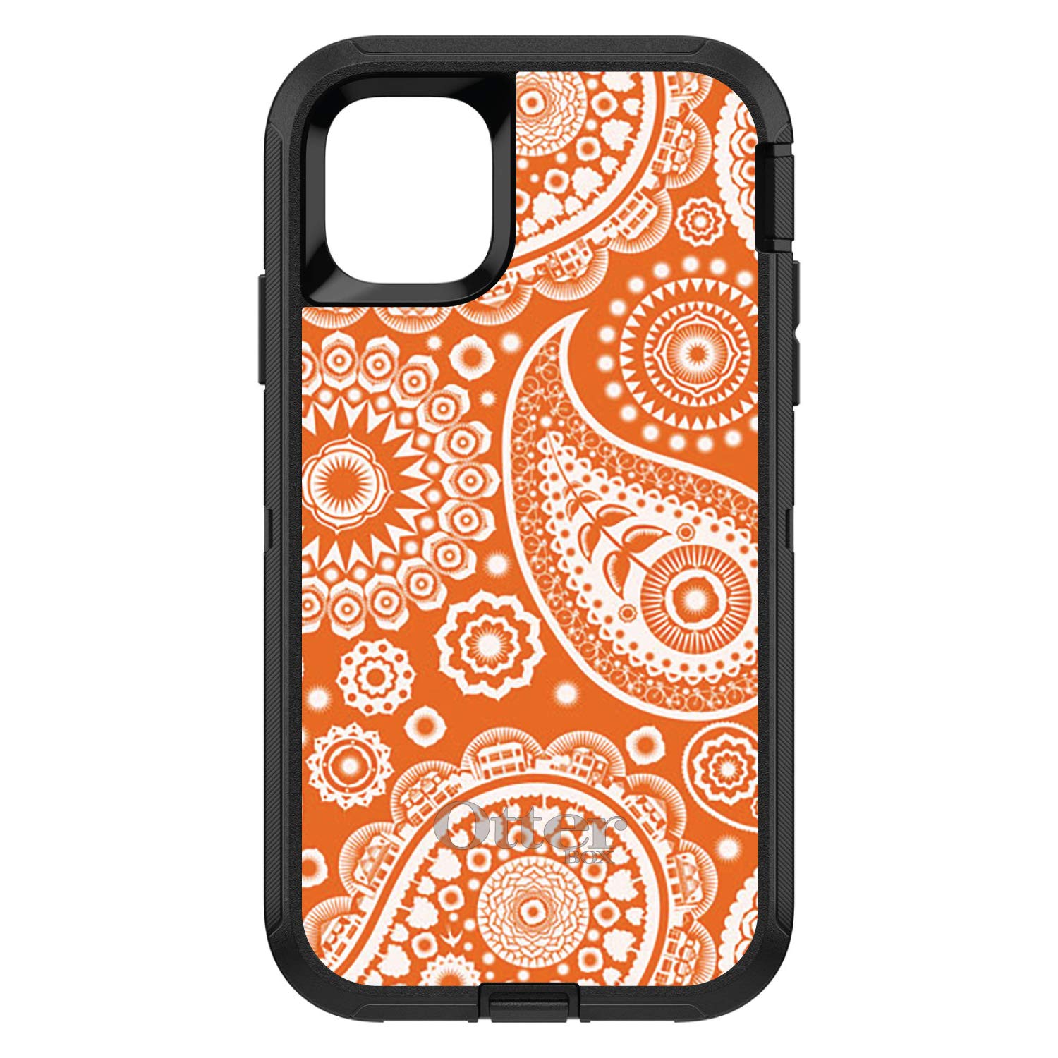 DistinctInk iPhone 11 Pro MAX Case (6.5 Inch) - Heavy Duty Protective Cover with Paisley Design | Shockproof Replacement for OtterBox Defender | Perfect for Outdoor Activities, Travel & Daily Use