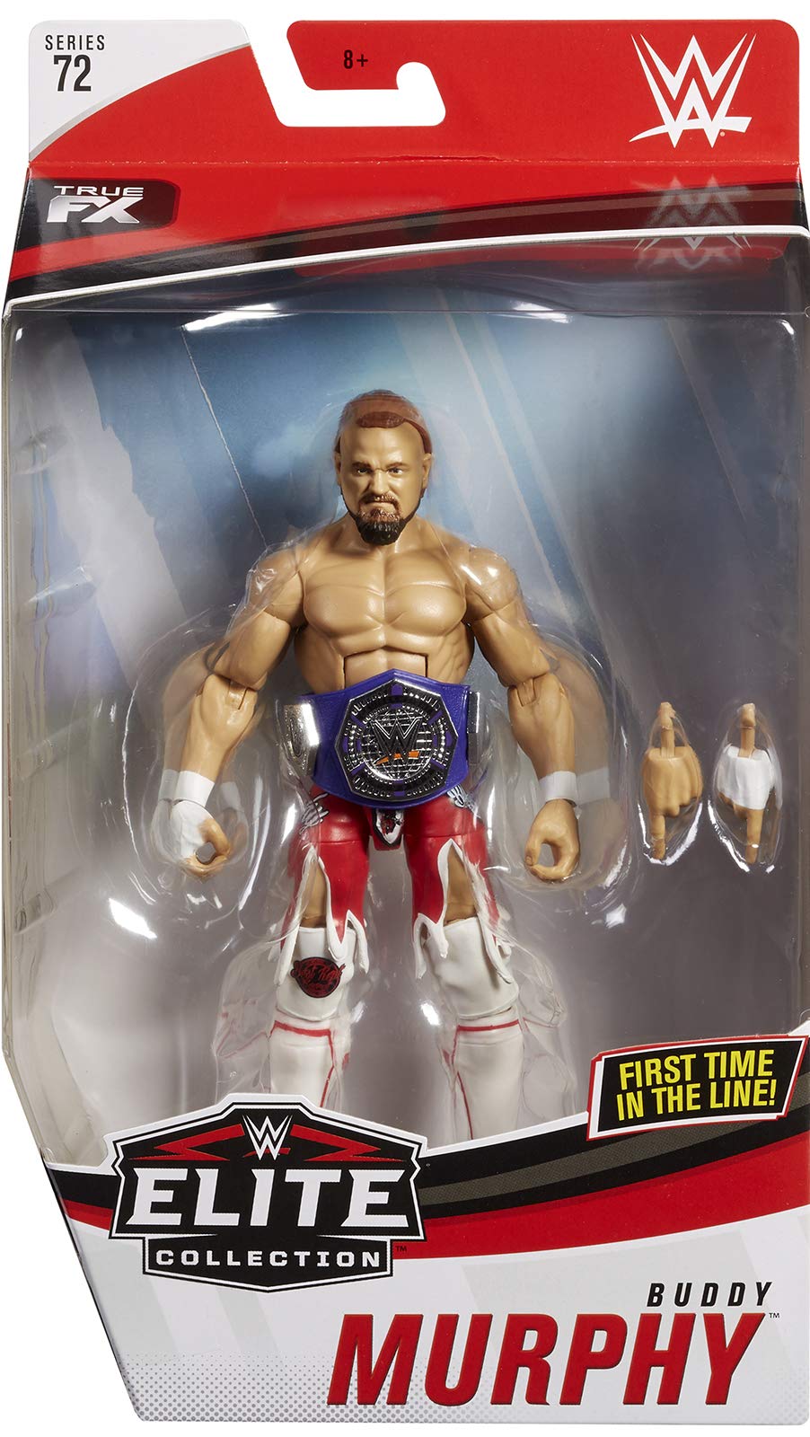 Mattel WWE Elite 72 Buddy Murphy (Red Shorts) Wrestling Action Figure - Collectible Toy for WWE Fans & Wrestling Enthusiasts - Perfect for Display, Play & Gifts