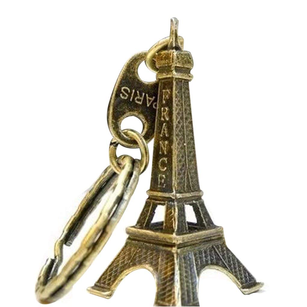 Vintage Eiffel Tower Keychain - Paris Souvenir Metal Key Ring, Retro Split Keychain for Travel Enthusiasts | Perfect for Gifts, Home Decor, and Daily Use