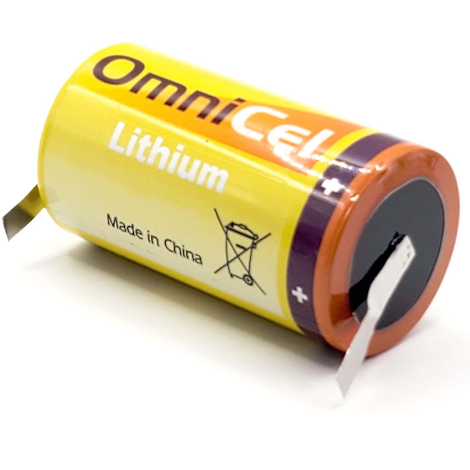 ER34615 3.6V 19Ah D High Energy Lithium Battery with Tabs - For Automatic Meter Systems, Signal Lamps, Computer RAM, CMOS Circuits, Radio Communication & More | Long-Lasting Power for Industrial & Electronic Devices