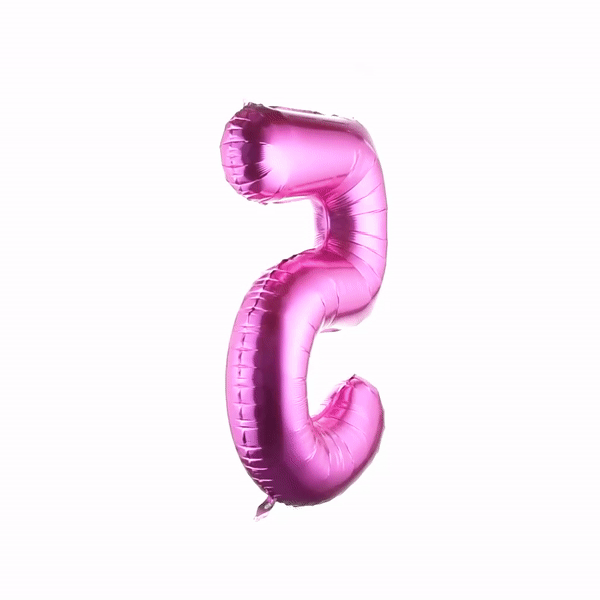 Balloonify Pink Mylar Number 5 Balloon - 40 Inch Large Foil Balloon for Birthday Parties, Anniversaries & Celebrations (1 Count Box)