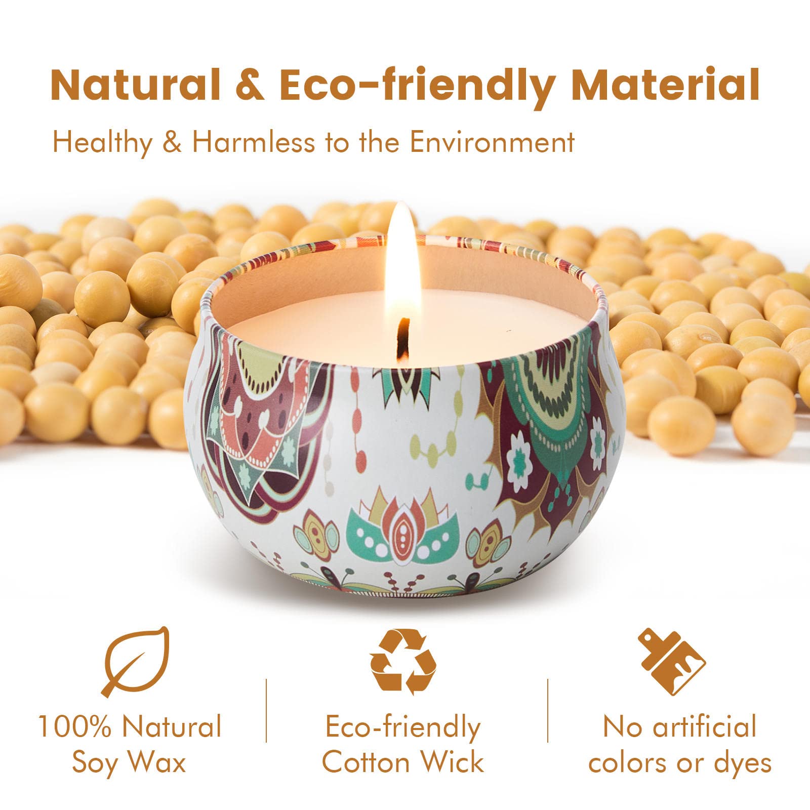 12 Pack Scented Soy Wax Candles Gift Set - Natural Aromatherapy Travel Tin Candles for Home, Relaxation & Gifts | Perfect for Christmas, Birthday, Mother's Day | Women, Mom, Home Decor, Spa, Yoga, Meditation
