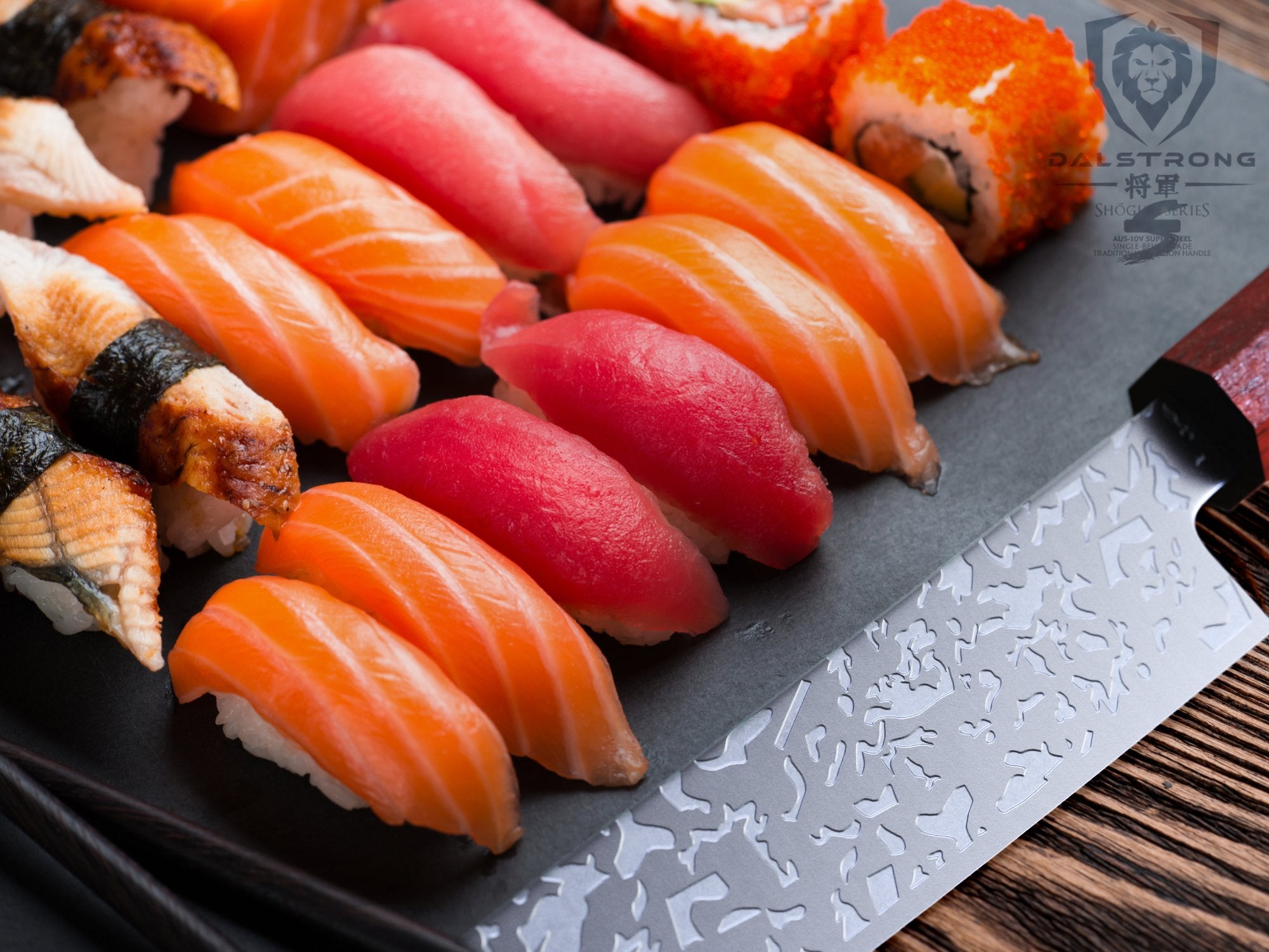 Premium Yanagiba & Sushi Knife 10.5 Inch - Professional Single Bevel Japanese Sashimi Knife - Dalstrong Ronin Series - Perfect for Sushi Chefs & Home Cooking Enthusiasts