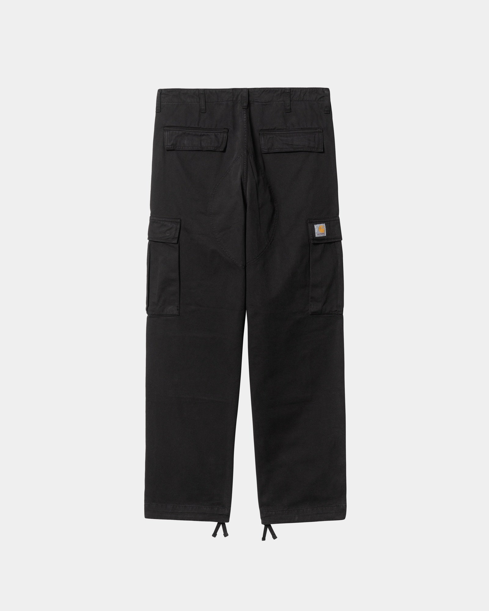 Men's Regular Fit Cargo Pants - Garment Dyed Twill Work Pants for Outdoor & Casual Wear | Black | Durable & Comfortable for Hiking, Work & Everyday Use
