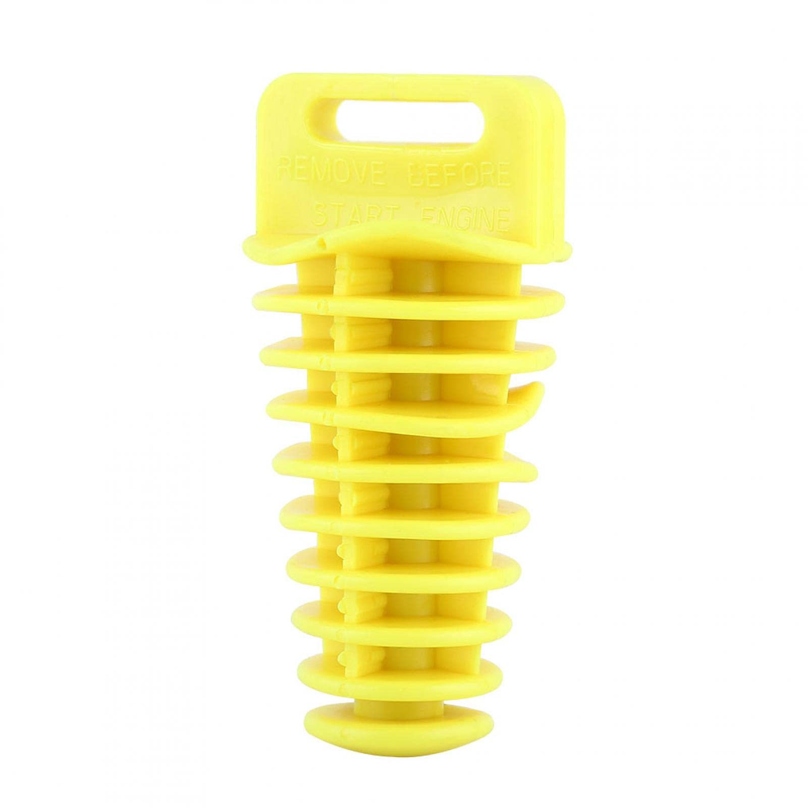 Universal Motorcycle Exhaust Silencer Plug - Fits Most 2-Stroke & 4-Stroke Dirt Bikes, ATVs & Quads (27mm-48mm Tapered, Yellow) - Reduce Noise & Improve Performance for Off-Road Riding & Racing