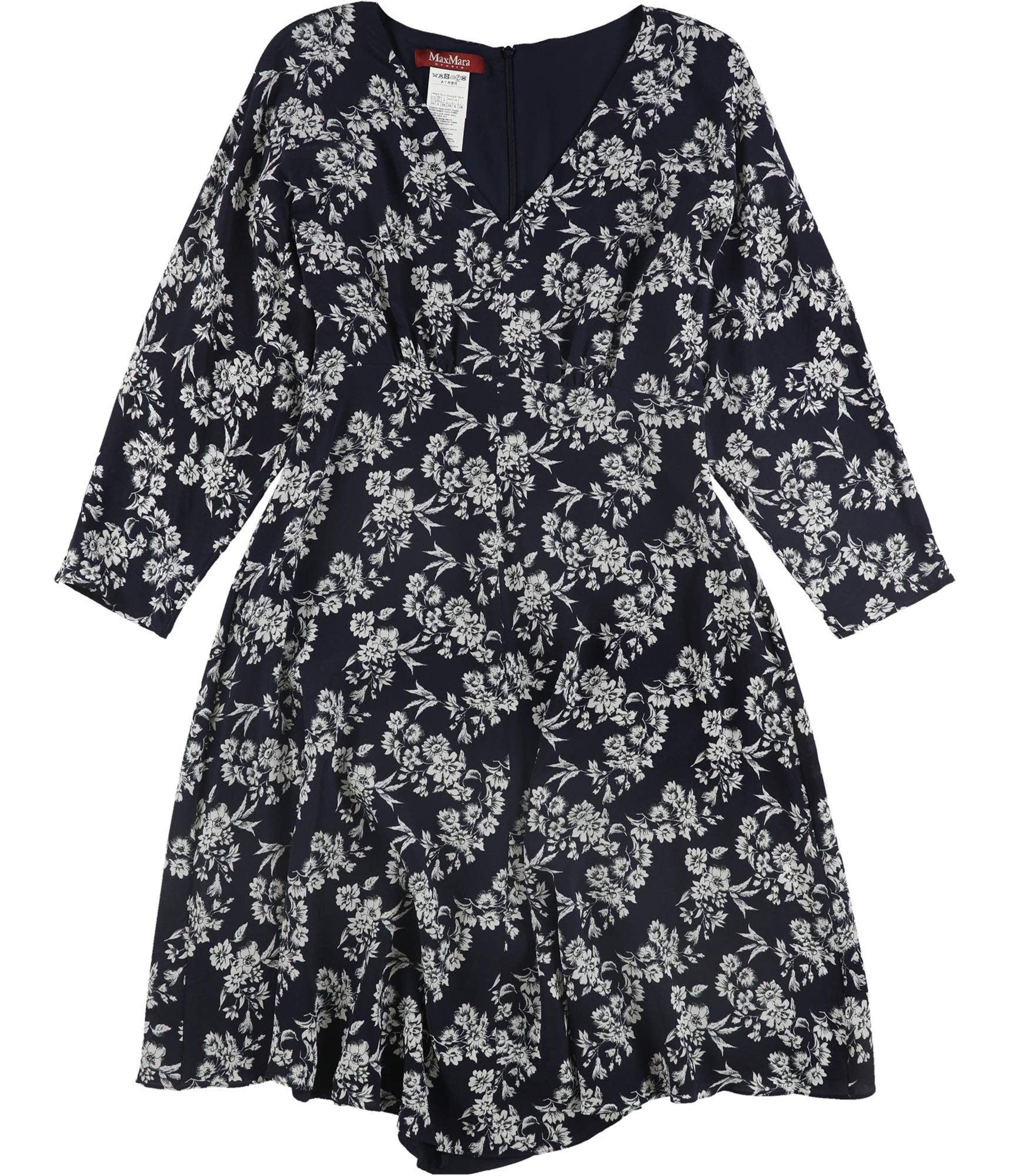 MaxMara Women's Ombrosa Fit & Flare Dress - Blue, Size 4 | Elegant Party & Cocktail Attire for Weddings & Evening Events