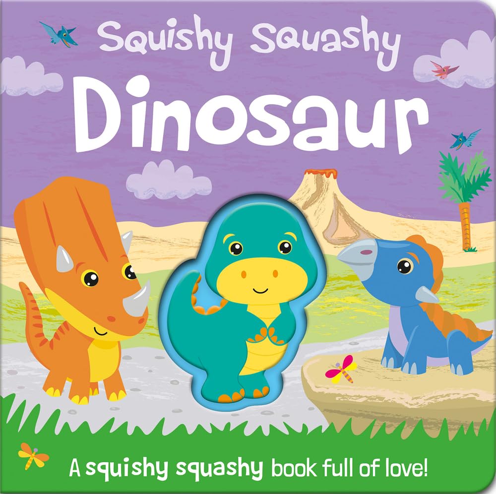 Squishy Squashy Dinosaur Toy - Soft & Squeezable Dino Plush for Kids - Cute Dinosaur Stuffed Animal for Playtime, Stress Relief & Bedtime Cuddles