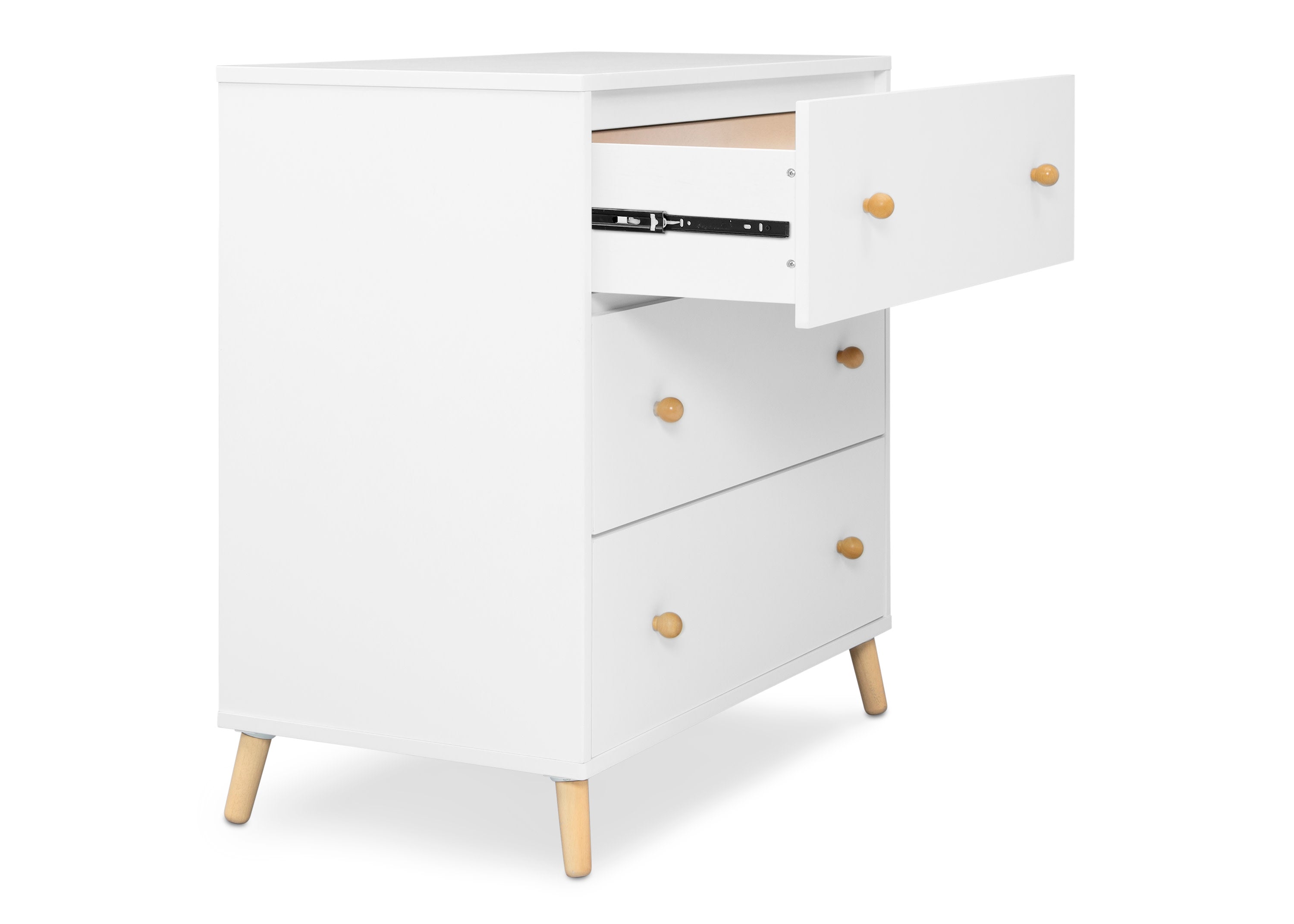 Essex 3-Drawer Wooden Dresser with Interlocking Drawers - Sturdy Bedroom Storage for Clothes and Accessories | Perfect for Master Bedroom, Guest Room or Dorm Organization