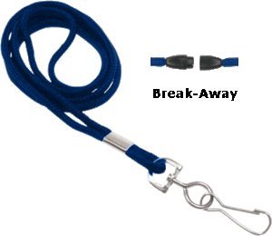 Royal Blue Breakaway Lanyards for ID Badges & Keys