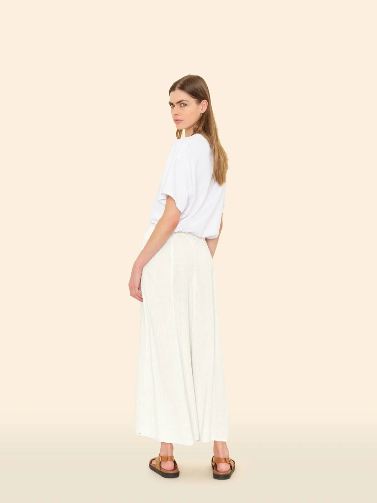 Deon Gauze Skirt for Women - Flowy White Summer Skirt | Boho Chic, Beach Cover Up, Casual Outfit, Vacation Dress