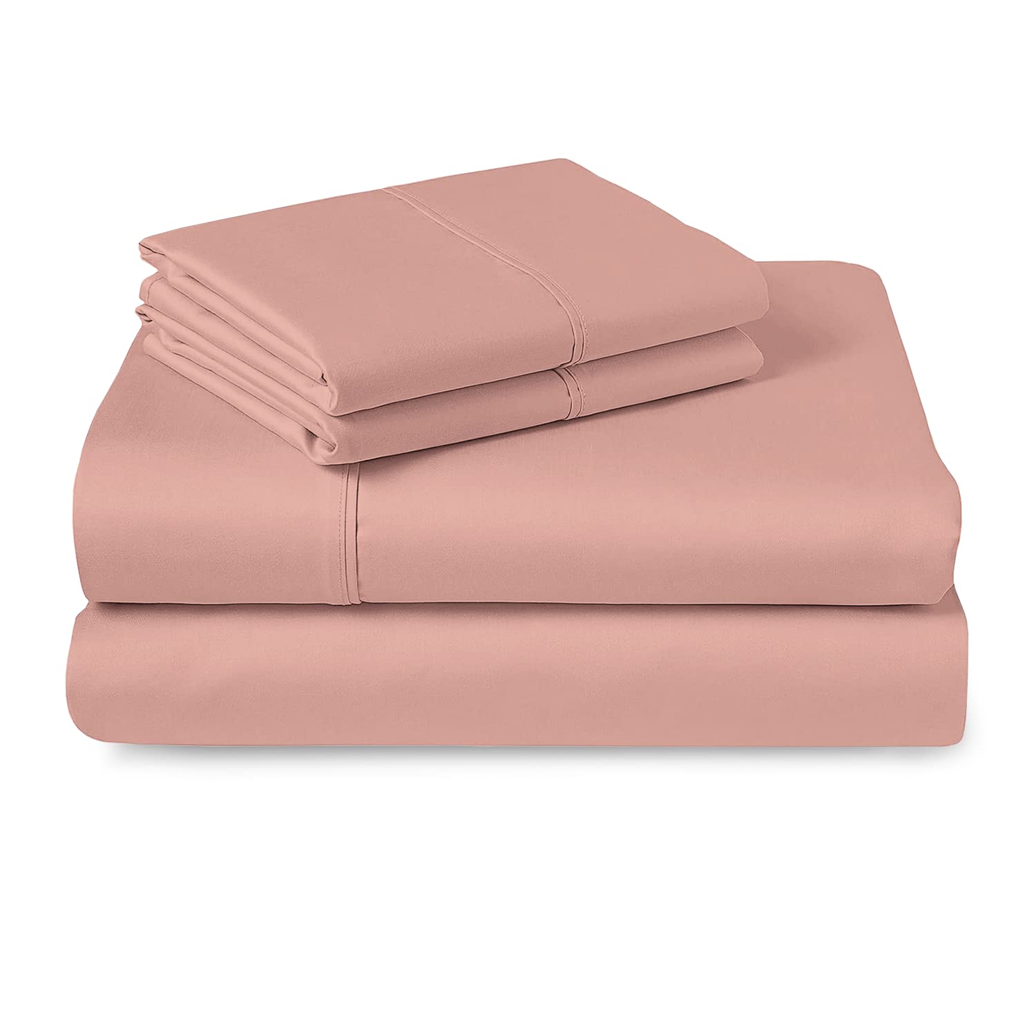 Pizuna 400 Thread Count 100% Long Staple Cotton California King Sheet Set - Soft Sateen Bed Sheets with Deep Pockets (Fits Up to 15