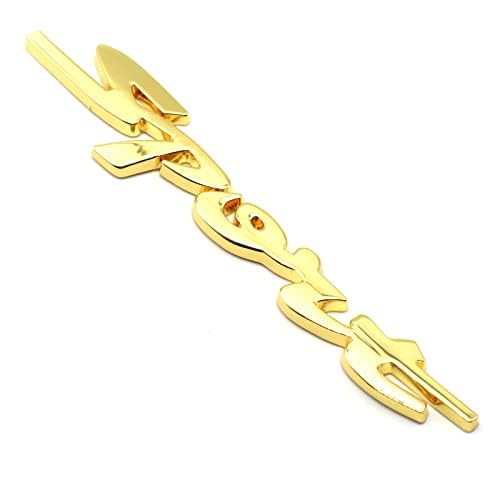 3D Metal Sport Logo Car Trunk Emblem Badge - Red & Gold Decorative Sticker for Vehicle Tailgate - Perfect for Car Enthusiasts & Customization Projects