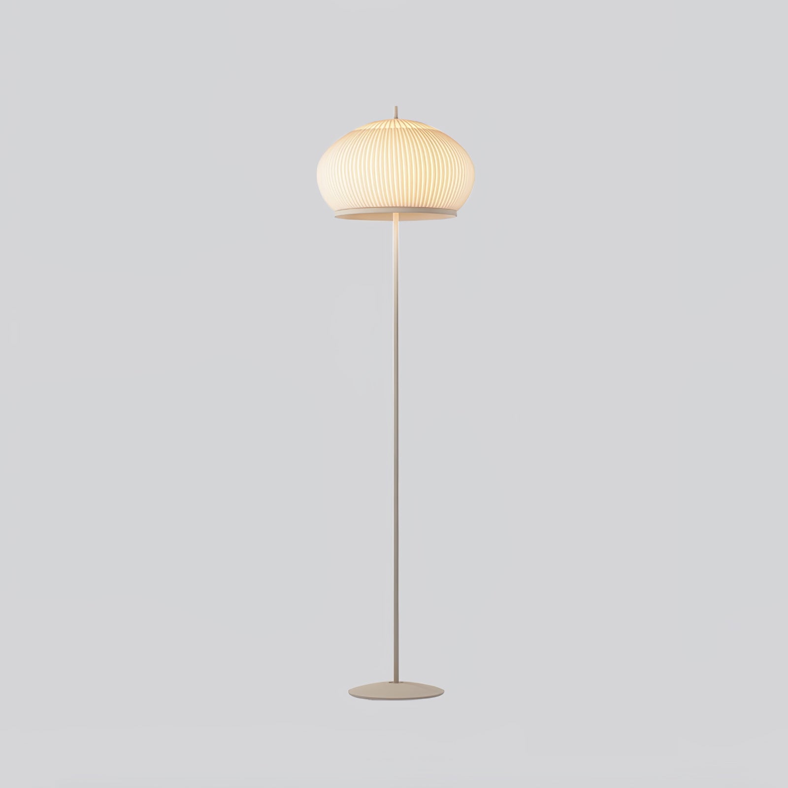 Modern Lantern Knit Floor Lamp - Stylish Handwoven Rattan Shade for Living Room, Bedroom, or Patio - Warm Ambient Lighting for Cozy Home Decor
