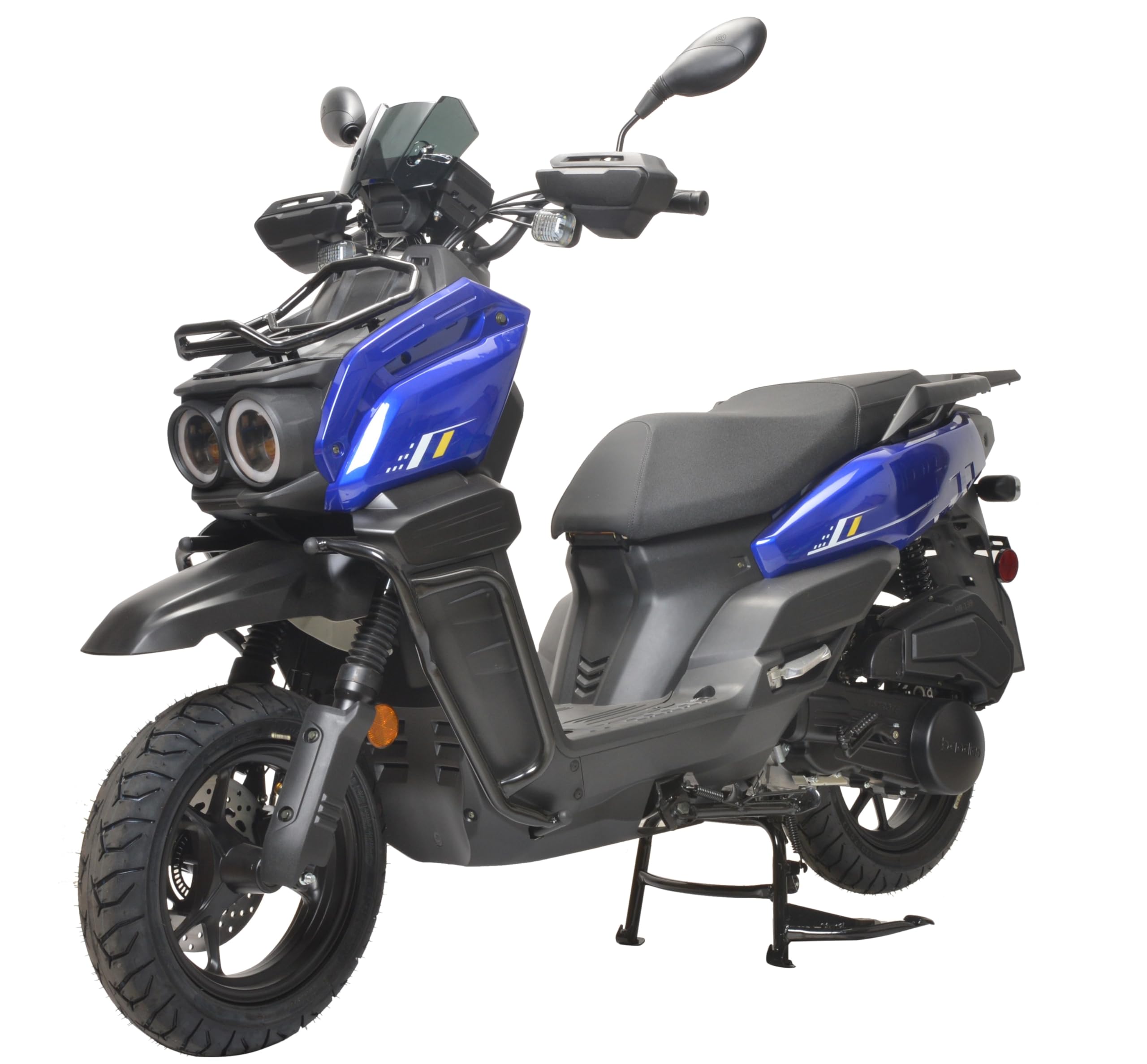 150cc Gas Scooter Motorcycle - Fully Automatic CVT Transmission, 12 Inch Aluminum Wheels, Street Legal Moped for Adults (White) - Perfect for Commuting, Urban Riding & Short Trips