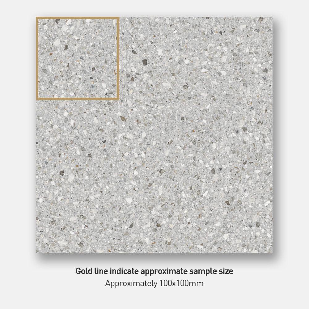 Premium 600x600mm Matte Terrazzo Porcelain Tile - Durable & Stylish Flooring for Living Room, Kitchen, and Bathroom