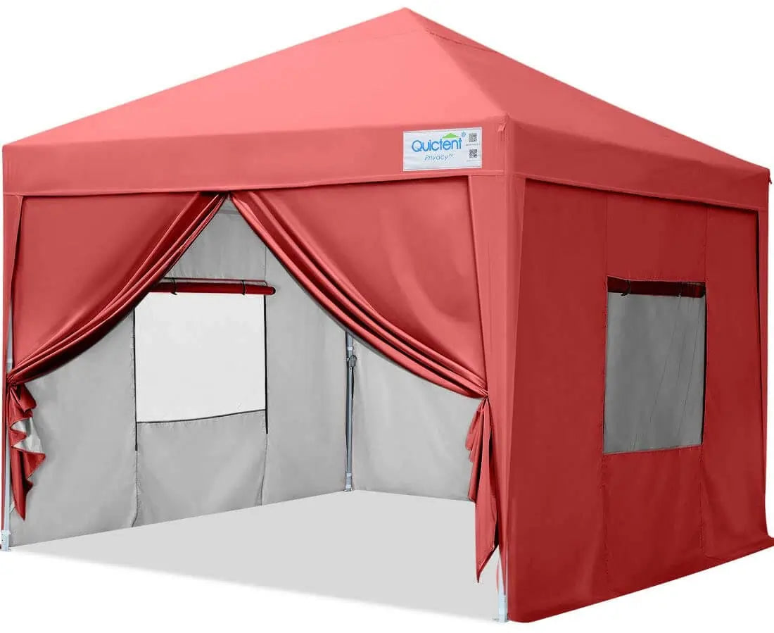 8' x 8' Pop Up Privacy Canopy Tent with Removable Side Walls - Perfect for Outdoor Events, Beach Parties, and Backyard Gatherings