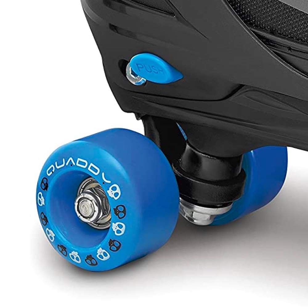 Roces Adjustable Kids Roller Skates for Boys - Quaddy Style with Size Adjustment - Perfect for Outdoor Play, Skate Parks & Birthday Gifts