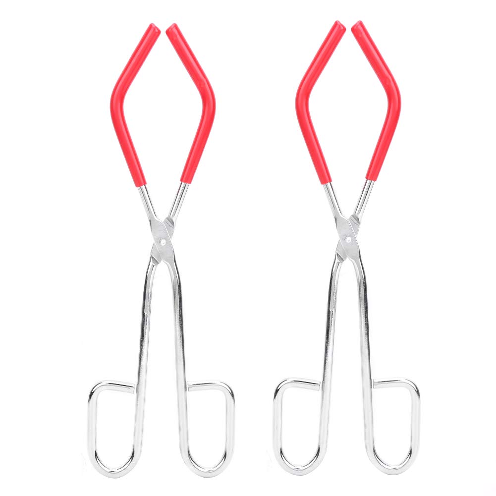 Premium Chemistry Clamp with Non-Slip Sleeve - High Polished Beaker Clip for Secure Lab Experiments | Ideal for Chemistry, Biology & Physics Laboratories (Perfect for Titration, Heating & Distillation Setups)