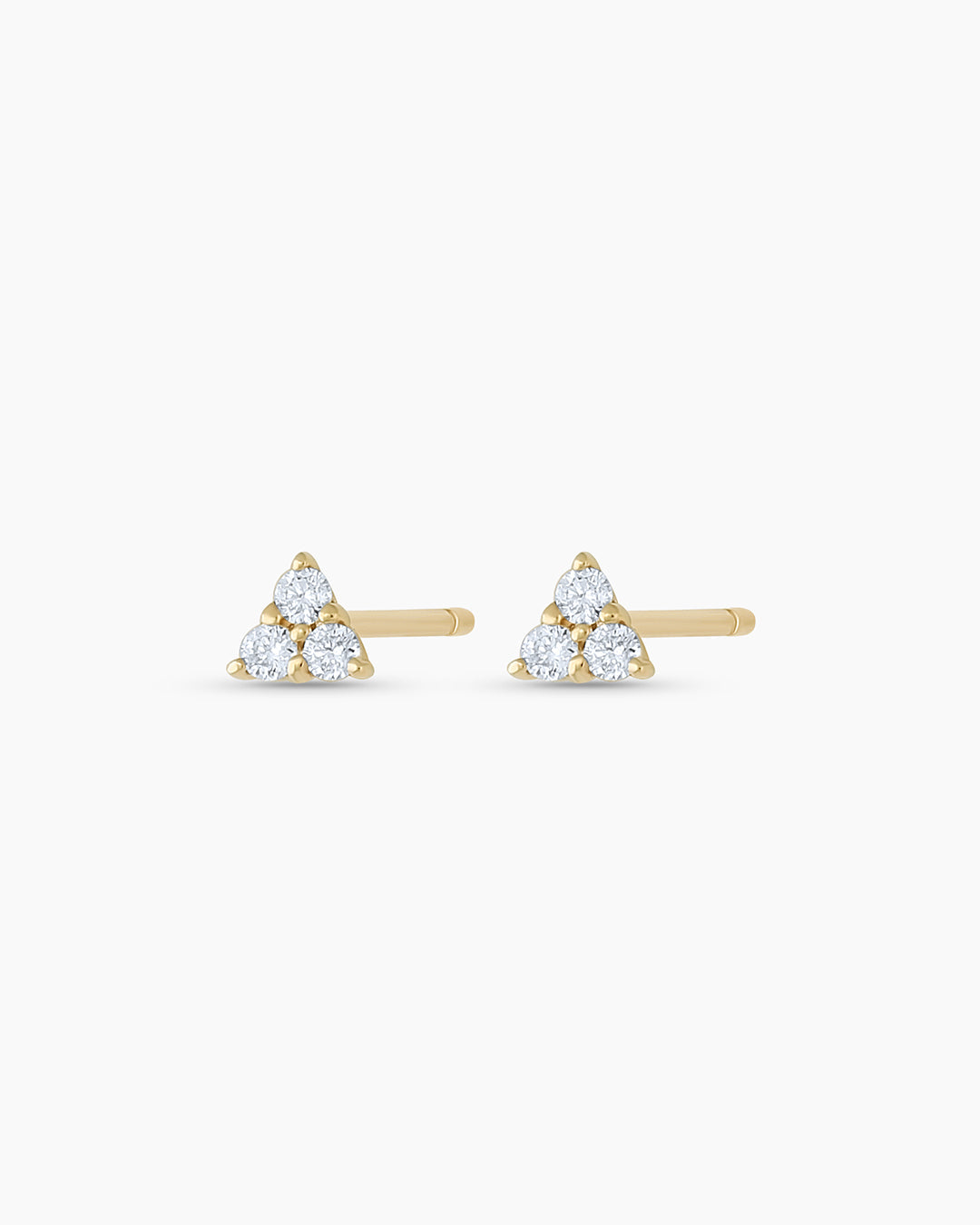 Diamond Jolie Stud Earrings - 14K Gold Plated Cubic Zirconia Studs for Women | Perfect for Parties, Weddings & Everyday Wear